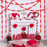 8 Rolls Red Crepe Paper Streamers 656 Ft Party Decorations Valentines Birthday Carnival