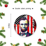 Funny Abraham Lincoln Hanging Ornament Christmas Tree Winter Party Decor