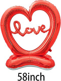 1 Pc Giant Heart Balloon Red Love Foil Balloon for Valentines Day Wedding Anniversary Party