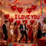 I Love You Letter Balloons 16 Inch Red Heart 18 Inch Foil Balloons for Valentines Day Wedding Party