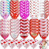 60 Pcs Happy Valentines Day Balloons 18 Inch Red Pink Heart Party Decor