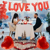 16 Inch Red I Love You Balloon Banner Mylar Letters Hearts Valentines Anniversary Party Decor