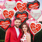 Happy Valentines Day Balloons 18 Inch Heart I Love You Valentines Party Decor 15 Pcs