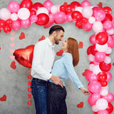 Valentines Day XOXO Balloon Arch Pink Heart Garland Kit for Wedding Party Decor