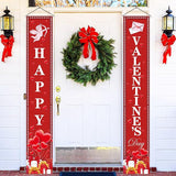 Happy Valentines Day Banner Extra Large Romantic Door Backdrop Decoration