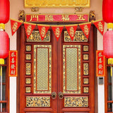 2026 Chinese New Year 20PC Red Gold Dragon Pennant Banner Lunar Festival Decor
