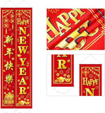 2pcs Chinese New Year 2026 Snake Banner Porch Signs Festival Decor