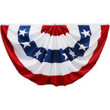 American Flag Bunting: 3x6 Foot Patriotic Porch Banner