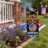 Presidents Are Not Kings Garden Flag, Double Sided Political Yard Banner