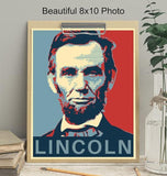 Abraham Lincoln Poster Patriotic Wall Decor Home Office US Wall Art