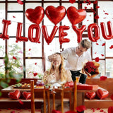 I Love You Balloons with Heart Balloons 500 Rose Petals Love Balloon Valentines Wedding Party