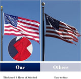 American Flag 3x5 Ft Durable Heavy Duty Polyester Waterproof Fade Resistant Outdoor US Flag