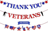 Thank You Veterans Banner Happy Veterans Day Party Decorations Military