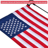 American Garden Flag Double Sided Embroidered USA 12x18 Patriotic Yard Decor