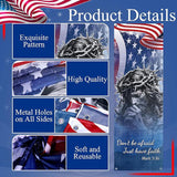4PCS President Day Church Banners Sanctuary Wall Religious Hanging Bible Verse