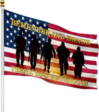 Veteran Flag Double Sided Patriotic American Yard Garden Decoration