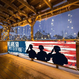 President Day Backdrop Banner 118x20 Inch Patriotic Veterans Day Outdoor Decoration