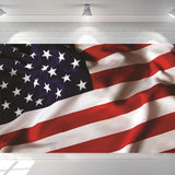 BELECO American Flag Backdrop 10x8ft Patriotic President Day Photography Banner