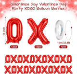24Pcs Valentines Day 16 Inch XOXO Foil Balloons Banner Wedding Party Decor