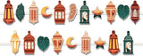 Ramadan Party Banners Mubarak Eid Garland Banner Muslim Celebration Decorations