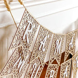 Eid Ramadan Mubarak Banner Decoration Rustic Bead Home Party Decor
