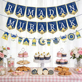 34 Pcs Ramadan Decorations Pre Assembled Ramadan Mubarak Banner Home Eid Decor