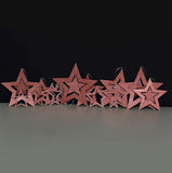 Rose Gold Star Garland Twinkle Hanging Decorations Baby Shower Birthday Ramadan Party
