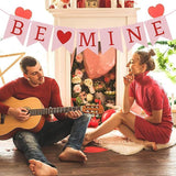 Be Mine Valentines Day Banner 9.8ft Long Pink Indoor Outdoor Party Decor