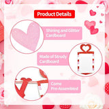 Red Pink Glitter Heart Birthday Banner Valentines Wall Party Decoration