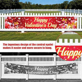 Valentines Banner Red Heart Happy Valentines Outdoor Yard Decoration