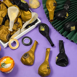 60 Pcs Ramadan Mubarak Balloons Eid Party Decor Gold Confetti Latex Set