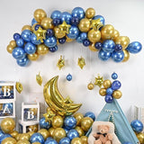 Moon Star Balloons Foil Mylar Five Point Stars New Year Ramadan Party Decor