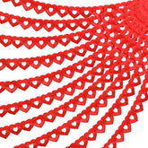 10Pcs Valentines Day Heart Garland Banner 100Ft Red Paper Hanging Party Decor