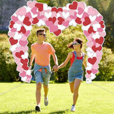 Valentines Day Door Cover Banner Heart Porch Hanging Photo Backdrop Party Decor