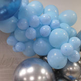 Silver Blue Balloon Garland 127pcs Confetti Latex Balloons Arch Kit Baby Bridal Party