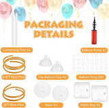 Bendable Balloon Arch Stand Kit: 8.2ft Gold Half Arch with Water Bag