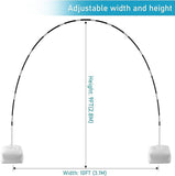 Adjustable Balloon Arch Stand 10ft Wide 9ft Tall Heavy Base Party Kit