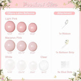 Light Pink Balloon Arch Kit: 126-Piece Garland for Baby Shower