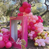 180PCS Hot Pink Balloon Garland Kit White Gold Balloons for Party Decorations