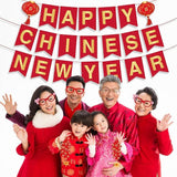 Chinese Spring Festival Banner Red Snake Year Party Decorations Kids Home Decor