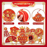 22-Piece Chinese New Year Hanging Swirl Decorations Spring Festival Party Set