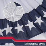 American Flags Bunting 3x6 Ft 4 Pack President Day Outdoor Red White Blue Decorations
