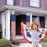 President Day Decorations Memorial Day Indoor Outdoor Hanging American Flag Banners 2 Pcs