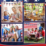58Ft USA Flag Pennant Banner President Day Red White Blue Stars Stripes Party Decorations