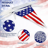 58Ft USA Flag Pennant Banner President Day Red White Blue Stars Stripes Party Decorations