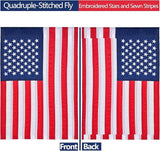 American Garden Flag Double Sided Embroidered USA 12x18 Patriotic Yard Decor