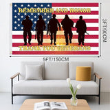 Veteran Flag Double Sided Patriotic American Yard Garden Decoration