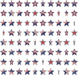 10 Pack Patriotic Red White Blue Star Banner Flags President Day Party Decoration