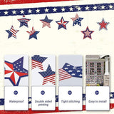 10 Pack Patriotic Red White Blue Star Banner Flags President Day Party Decoration