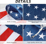 40 Inch American Windsock Patriotic President Day USA Flag Outdoor Decoration